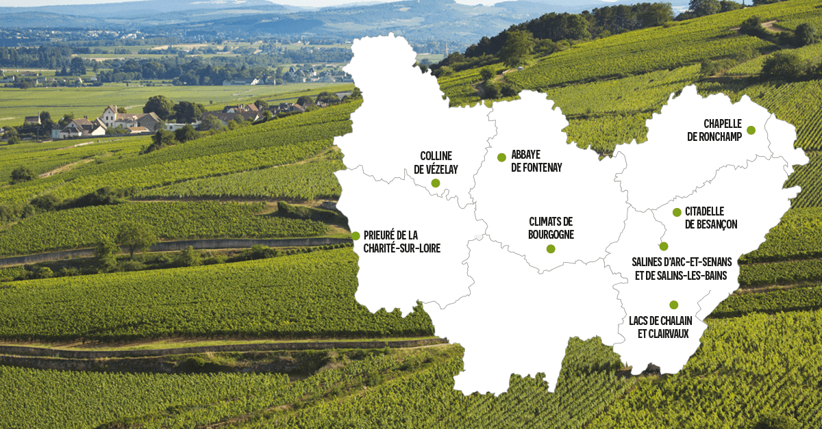 Patrimoine de l'UNESCO situé en Bourgogne